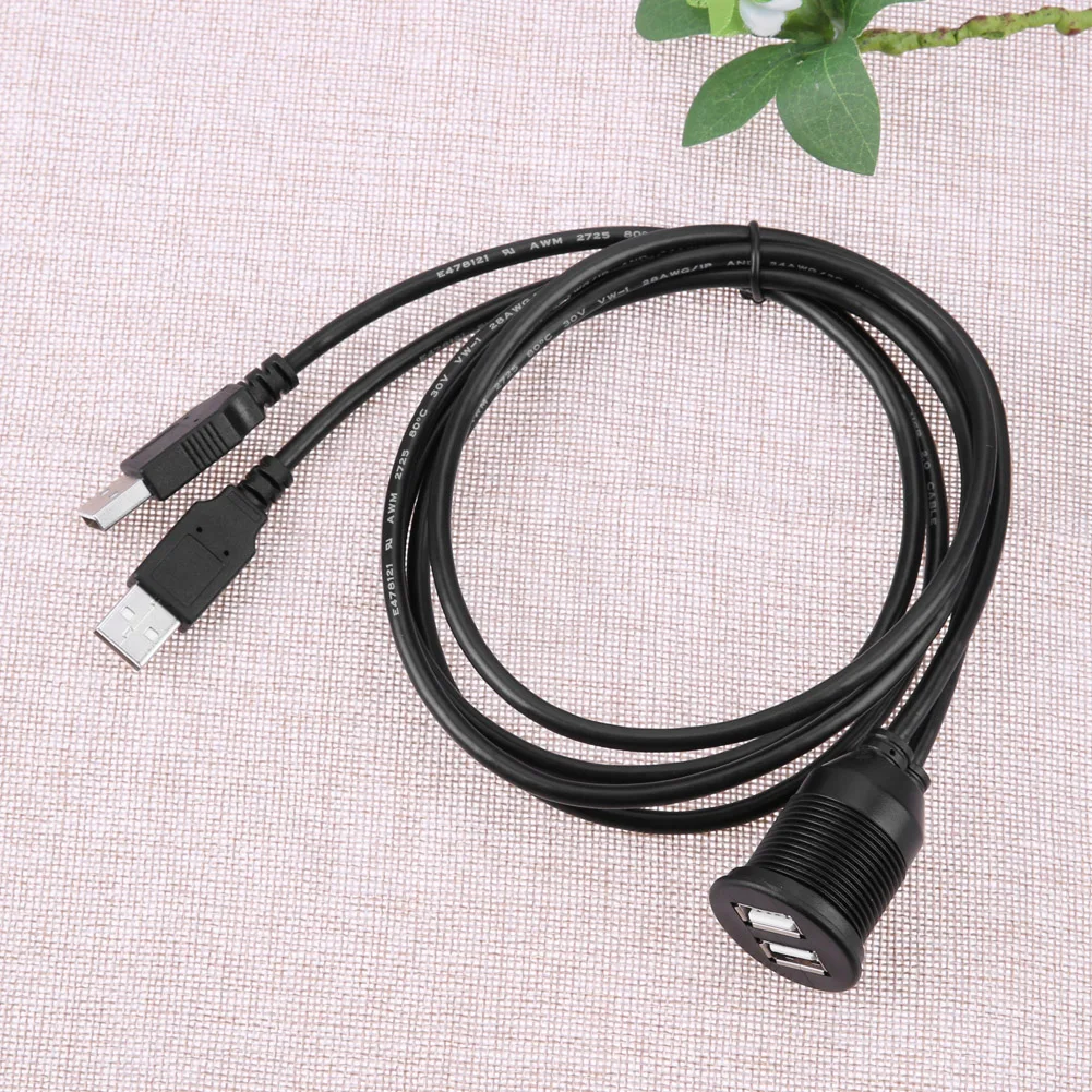 Кабель удлинитель с двумя USB разъемами 1 м|usb cable for car|usb car cableusb flush mount |