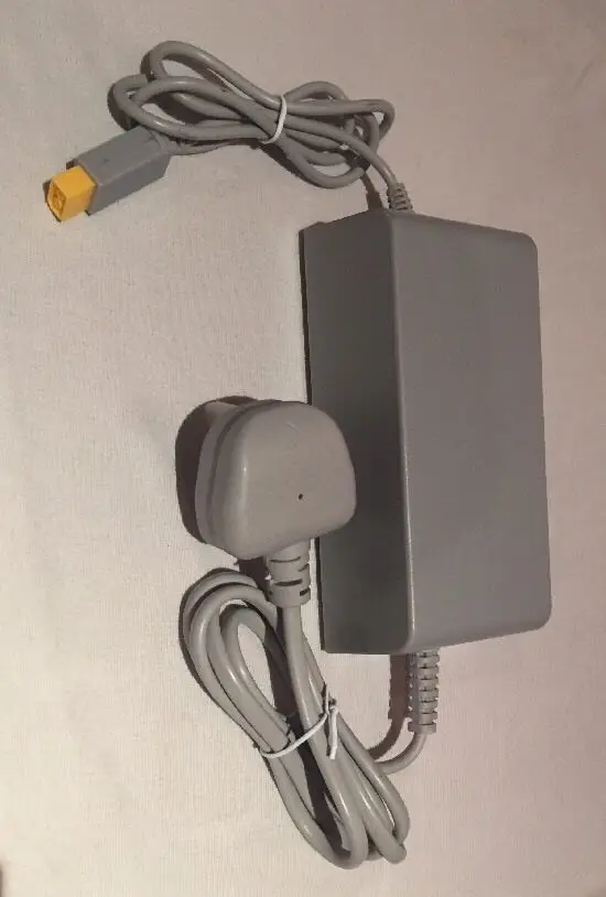 3 Pin UK 110V 240V AC Power Adapter Charger for nintendo Wii U Game