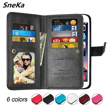 

For Samsung Galaxy J8 2018 Case Cover High Quality Flip Wallet Multi-card Leather Case For Samsung J8 2018 J800F Bag Cover Funda