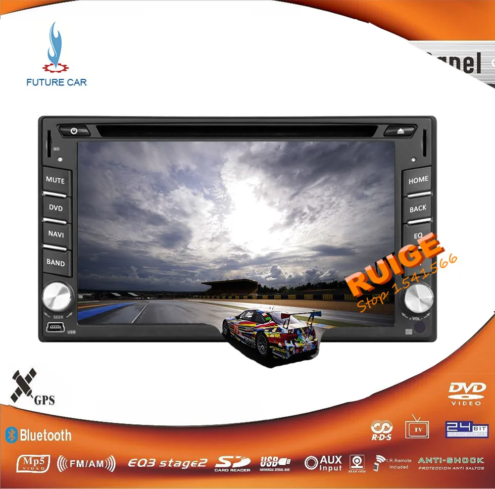 Sale 6.2inch New! double 2 din Android 8.1 GPS Car Stereo RadioTouch Car  vw/toyolta/mazad Wifi-3G Car Audio SD usb CD DVD MP3 player 1