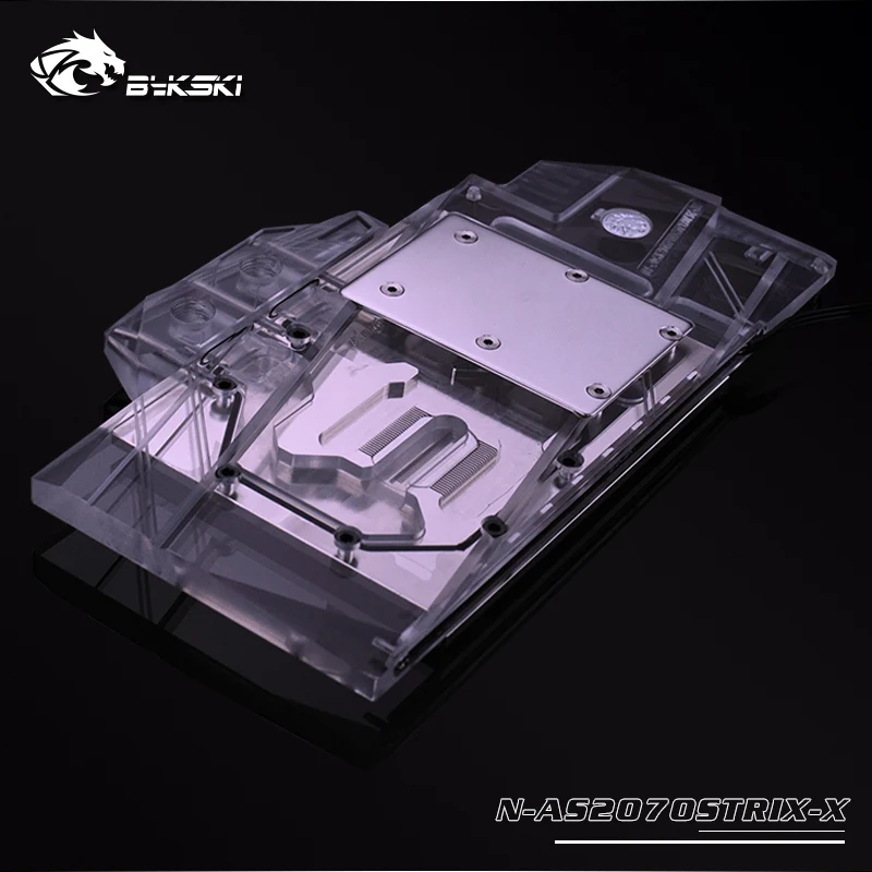 Bykski полный охват GPU AURA SYNC водяной блок для VGA ASUS ROG STRIX RTX2070 O8G графическая