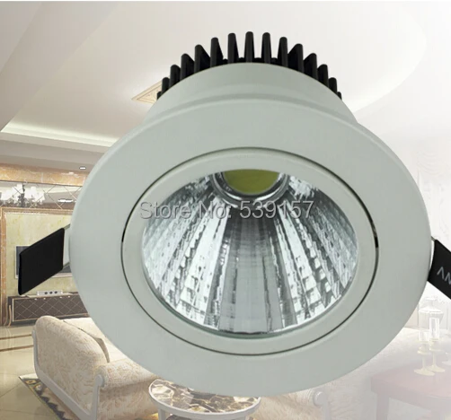 

Free Shipping COB LED Downlight 10W 15W Led recessed Down Light + led driver Warranty 2 Years CE RoHS AC110-240V