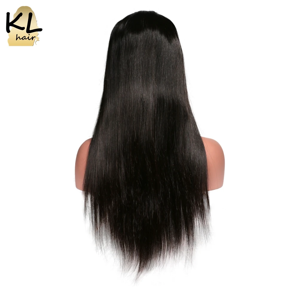 KL Hair предварительно сорвал 13*6 глубокая часть прямые человеческие волосы парики с