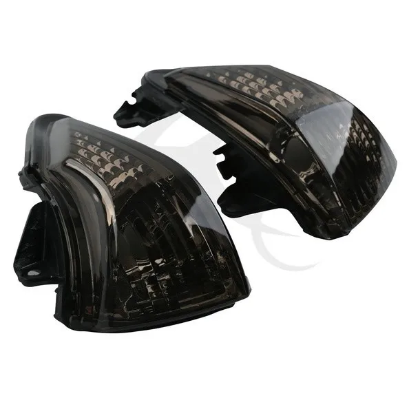 TCMT черный объектив указатель поворота сигнал Winker Для Kawasaki ER6N ER6F ER6R 2009-2011 аксессуары для мотоциклов - Цвет: XF-254-B