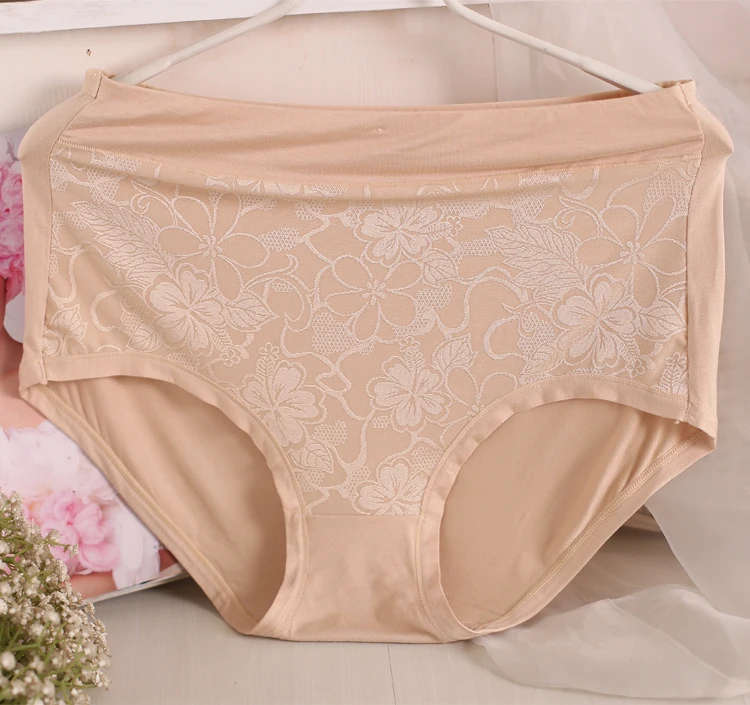 3pcs/lot 2017 new fashion bamboo fibre plus big size panties seamless panty women big size briefs high waist ladies' underwear