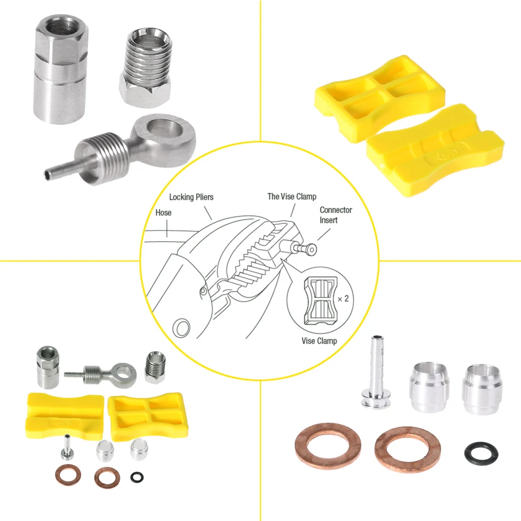 

1 Set Bicycle Hydraulic Hose Adapter Olive Head Insert Oil Tube Tool For Formula