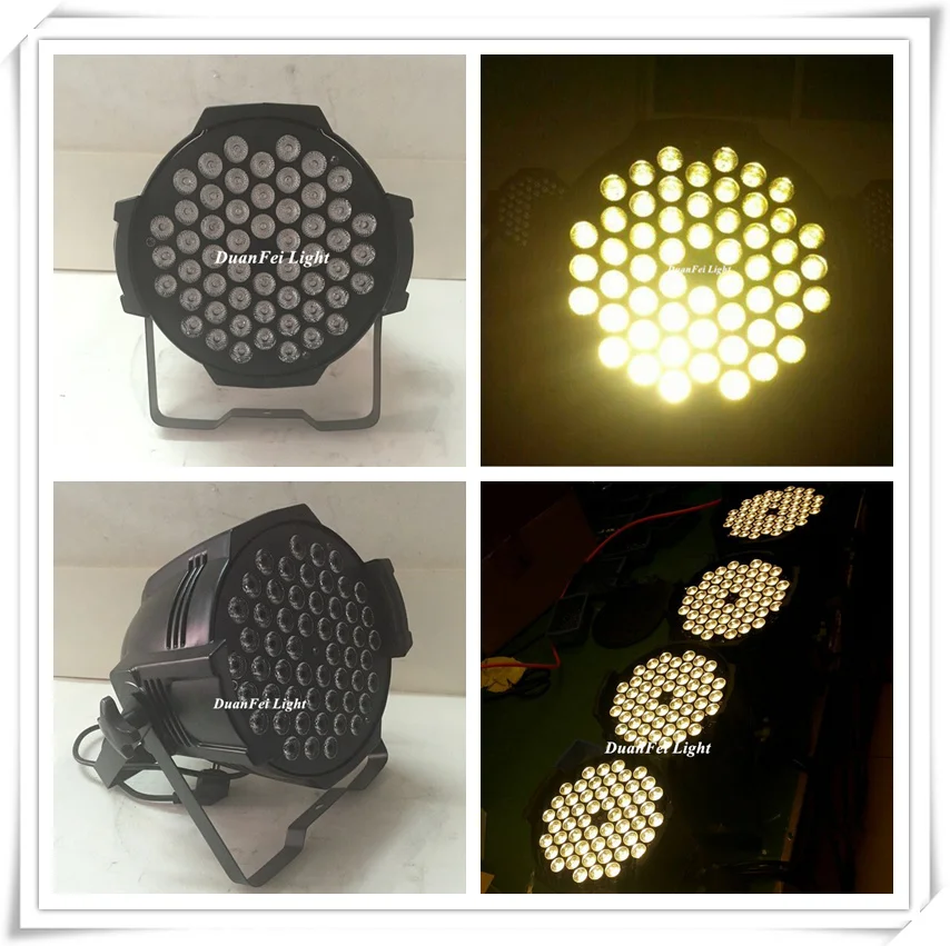 6unites 54x3w led warm white par can led par warm white par Light 3200K