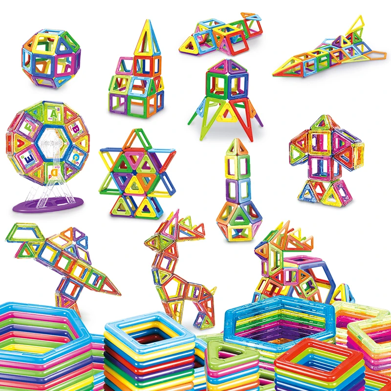 Goede Stickers Magnetische Blokken Speelgoed voor Kinderen Magneet Bouw Blok Set Designer Educatief Bricks Mini Size Magnetische voor Kids