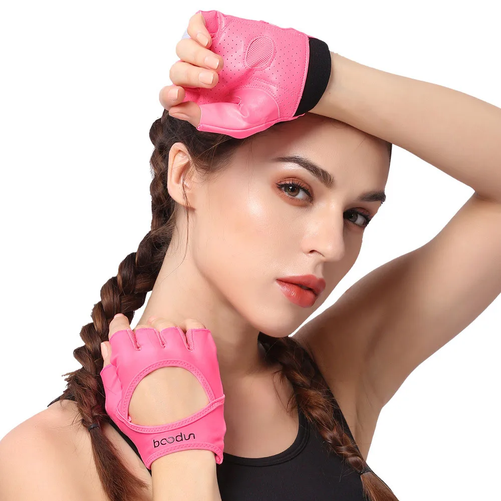 Женские Перчатки для фитнеса, оборудование, Нескользящие, для силовых тренировок, дышащие, половина пальцев, для йоги