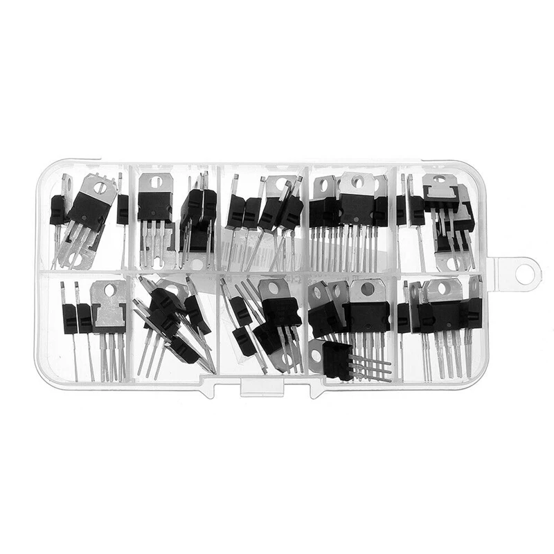 Lm317T L7805 L7806 L7808 L7809 L7810 L7812 L7815 L7818 L7824 транзисторный набор 10 стоимость 50 шт в наборе