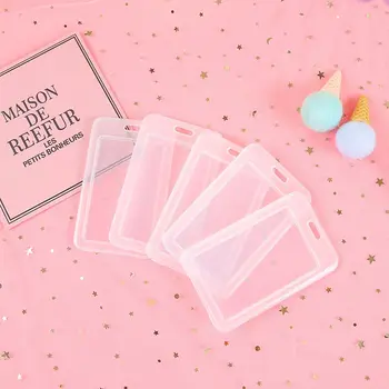 

Transparent PVC Bank Bus Credit Card Holder Cover Storage Card ID Holders Womem Men Kid's Protector Cover High Quality