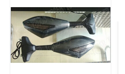 Мотоцикл углеродного светодиодный отложным воротником сигнальные зеркала для BUELL 1125R/1125CR XB12R/XB12Ss/XB12Scg Улисс XB12/XB9 X1 Lightning M2 циклон