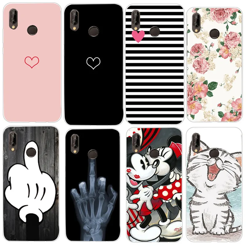 

Stitch Soft Case For Huawei P20 Pro P Smart Mate 10 20 P8 P10 P9 Lite mini 2017 Honor 10 9 Lite Cover For Huawei P20 Lite Case
