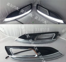 Free shipping,! LIGHTS GUIDE LED car DRL / Daytime Running lights with dimmer function relay for 2012 2013 KIA K3 KIA CERATO YD
