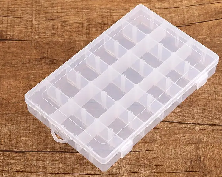 Freeshipping hot New 18 Grid Transparent Plastic Storage Box Jewelry Earring Case Small Objects | Дом и сад