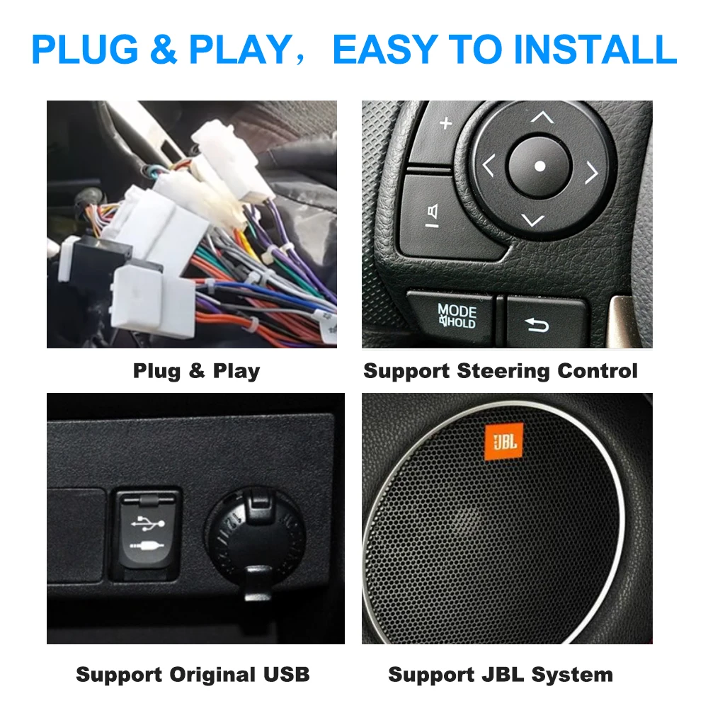 Cheap Stereo Head Unit Android 9.0 GPS for Toyota Corolla 2017 Innova Estima 2 din Harriers auto-radio navigation 4Gb+32Gb PX5 8-Core 3