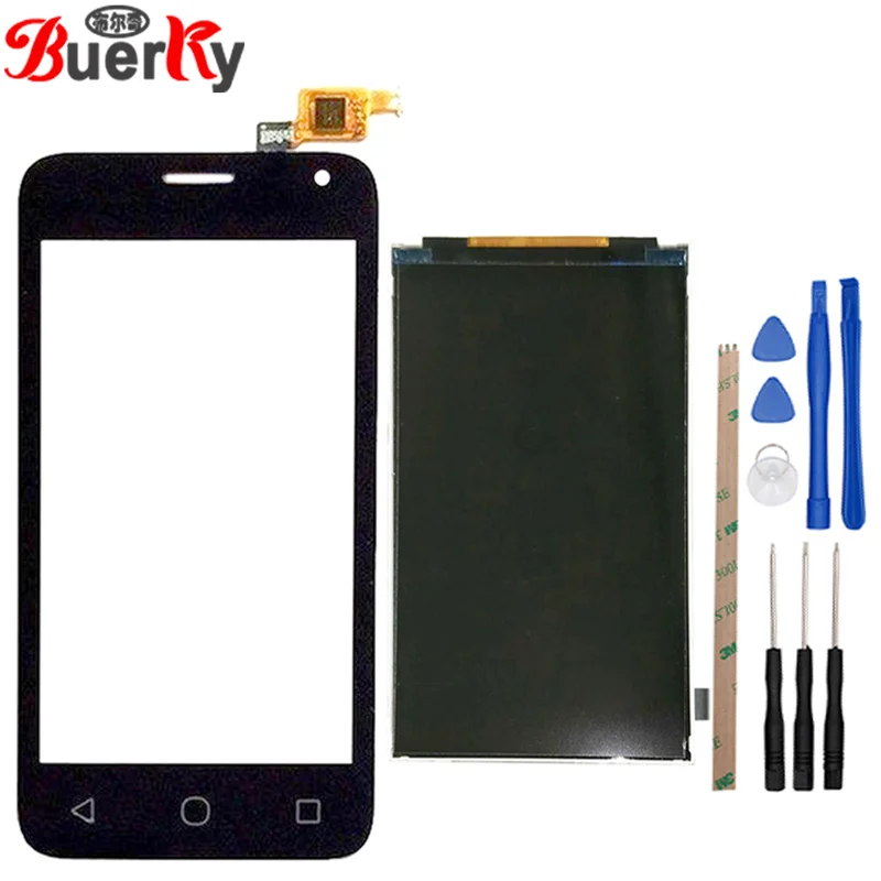 

BKparts For Alcatel OneTouch Pixi First 4024D OT4024 4024 4024X Separate LCD Display Touch Screen Digitizer Sensor Lens