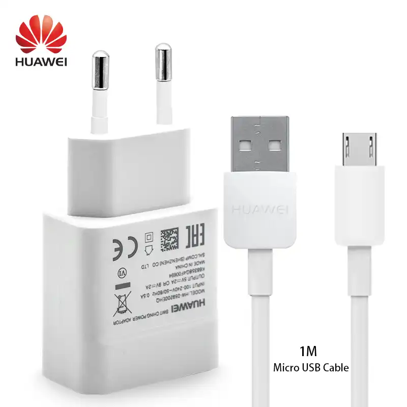 Huawei Mate 8 S 7 Nova Lite Usb Cargador De Pared Micro Usb Cable