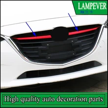 Car Styling ABS Front Bumper Grille Cover Trim For Mazda 3 Axela 2014 2015 Front Grill Grille Covers Trim Auto Parts