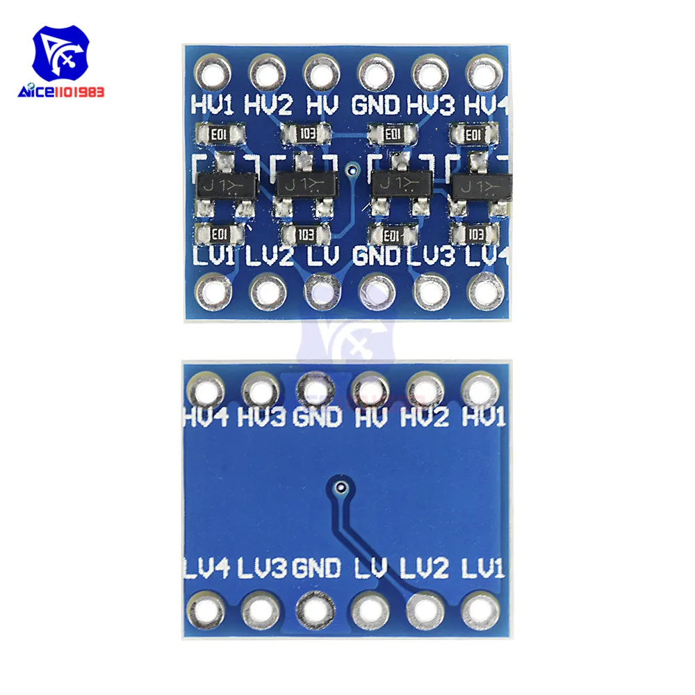 10 шт. IIC igc логический преобразователь уровня двунаправленный Модуль платы 5 в 3,3 В DC модуль для Arduino с контактами высокого низкого напряжения