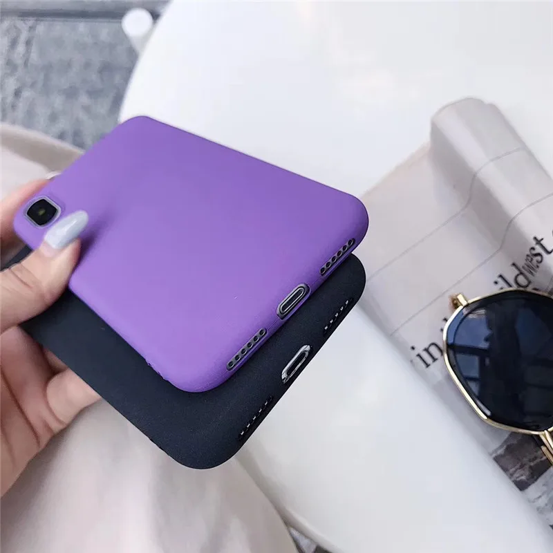 Мягкий чехол карамельного цвета для телефона Xiaomi Mi 8 9 SE A2 lite F1 на Redmi 8A 4x5 Plus 6A Note 5 7
