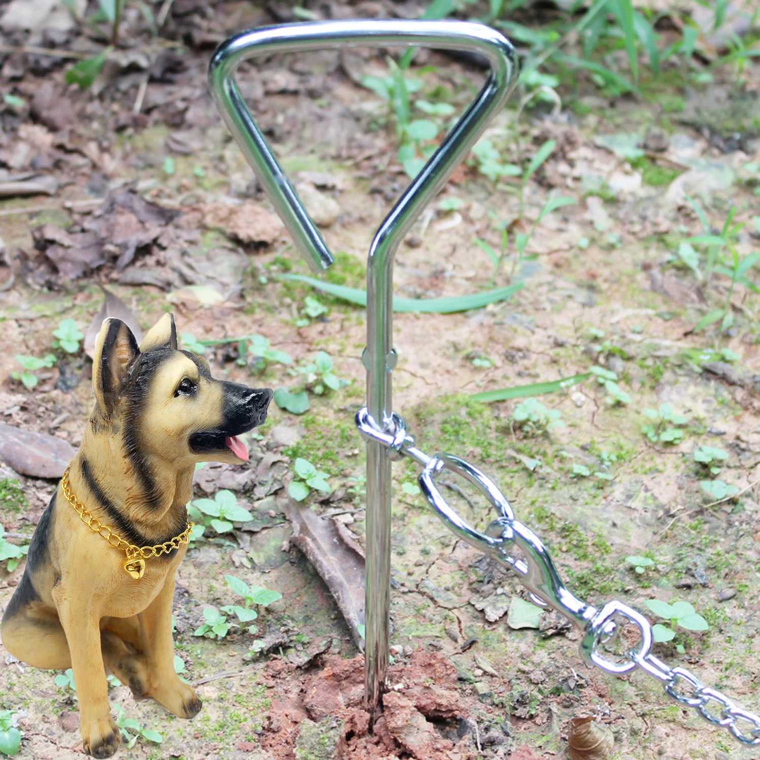 

2019 Spiral Tie Out Tether Steel Metal Screw Stake Heavy Duty Pet Dog Corkscrew Safe For Camping Garden Ground Cable Wire pets
