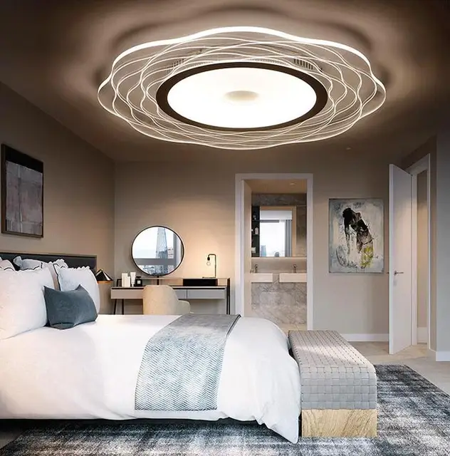Ultra Beautiful Flowers Led Bedroom Ceiling Light Circular Modern Ultra Beautiful Flowers Led Bedroom Ceiling Light Circular Modern Simple Living Room Lamp