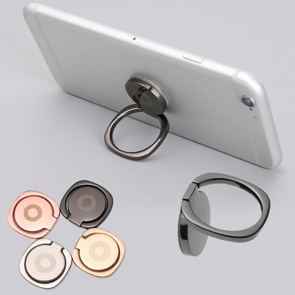 

1PC Universal Mobile Phone Stand 360 Finger Ring Desk Stand Holder Fit for Magnetic Car Bracket Luxury Phone Holder Stand
