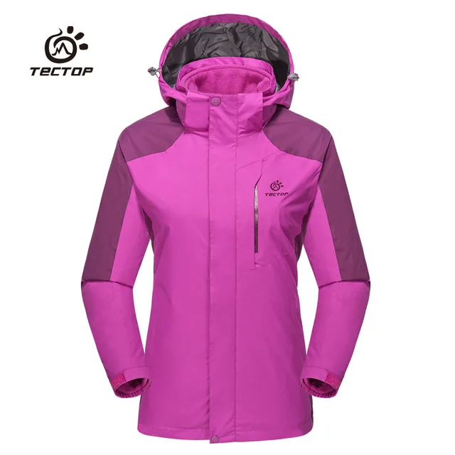 

Women Winter Outdoor Sport 3 in 1 Warm Hiking fleece Jackets Waterproof Windproof Thermal Camping Removable liner Windbreaker