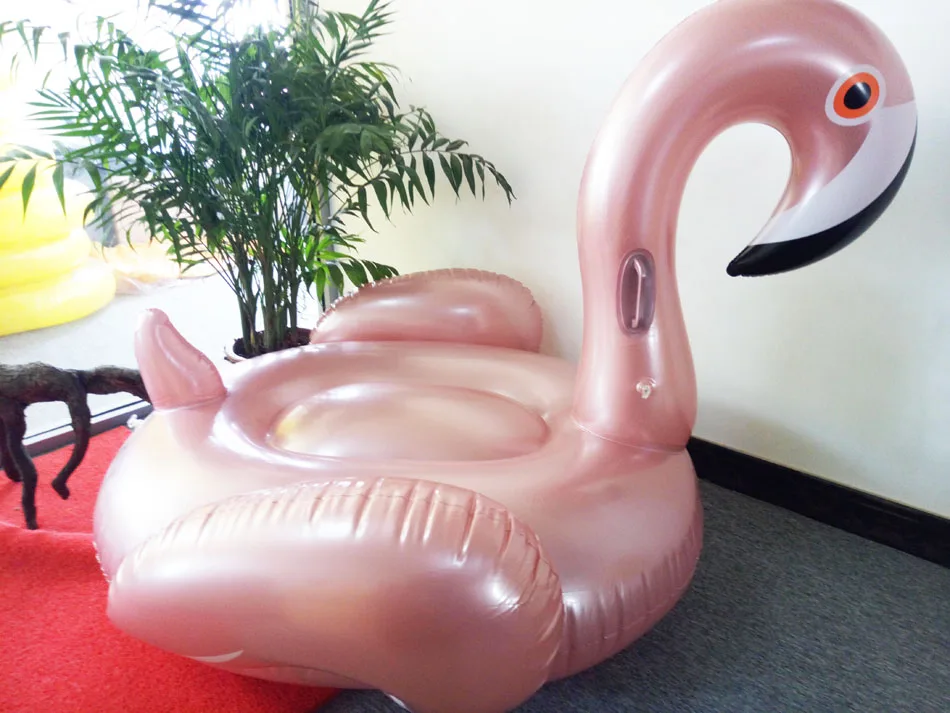 Розовое золото надувной фламинго бассейн поплавок игрушки надувной бассейн езда на плаванье кольцо гигантский Фламинго Flotadores Para Piscina