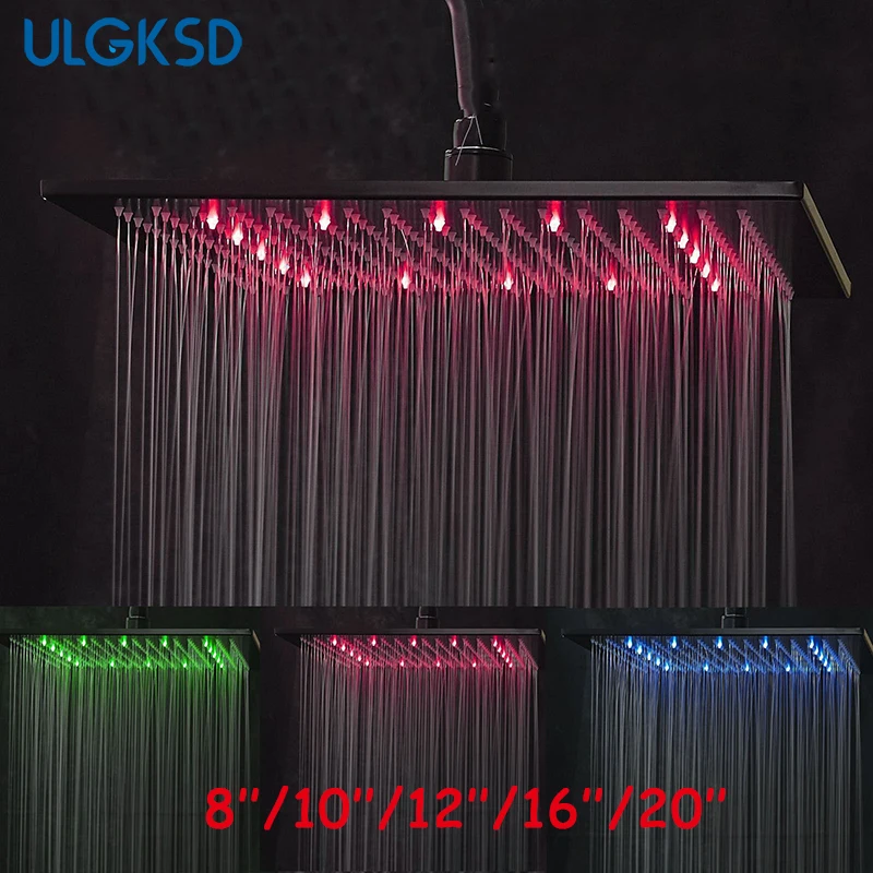 Душевая лейка для ванной Ulgksd 8 ''/10''/12 ''/16'' 20 ''с масляной прокладкой