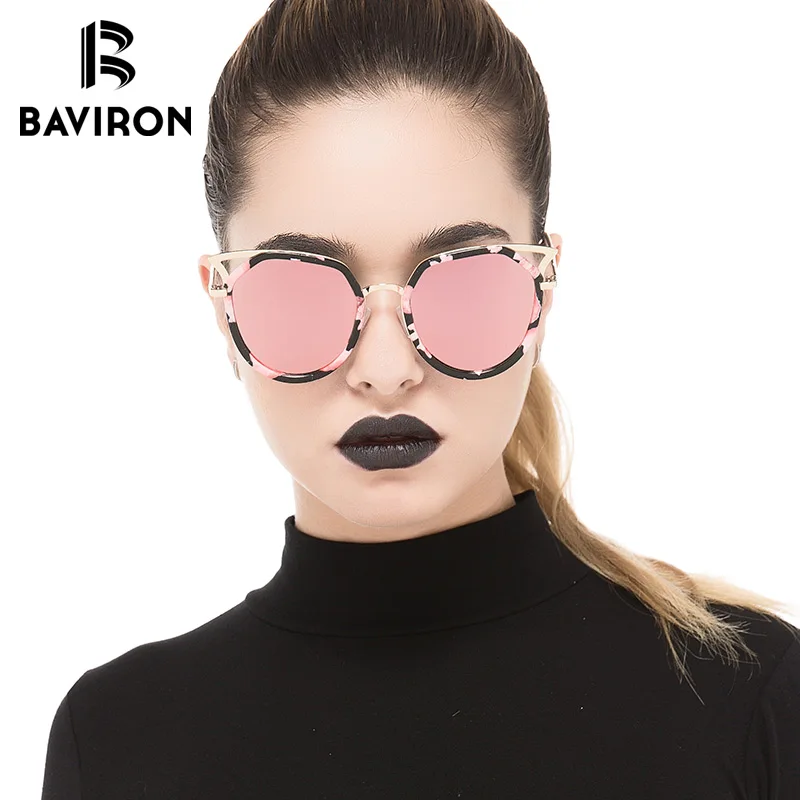 BAVIRON 2018 Винтажные Солнцезащитные очки кошачий глаз женские поляризованные