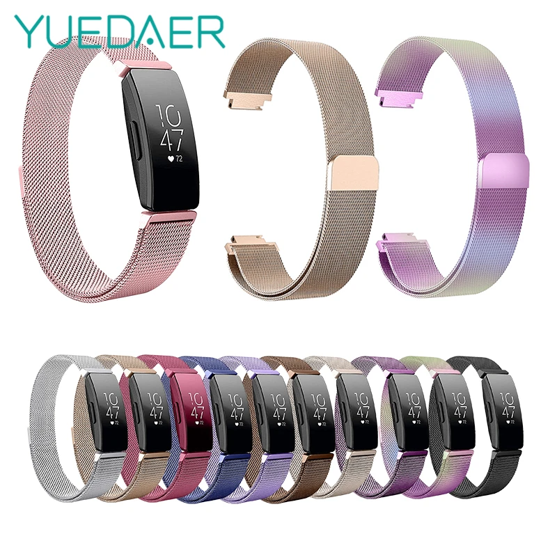 

YUEDAER Watch Band For Fitbit Inspire HR Strap Inspire Bands Metal Magnetic Milanese Loop Replacement For Fitbit Inspire Band