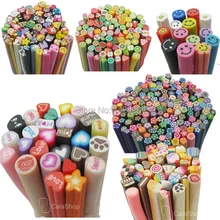 40 мм 100 шт./лот наклейки для ногтей тростника DIY Fimo игровое тесто фигурки из полимерной глины