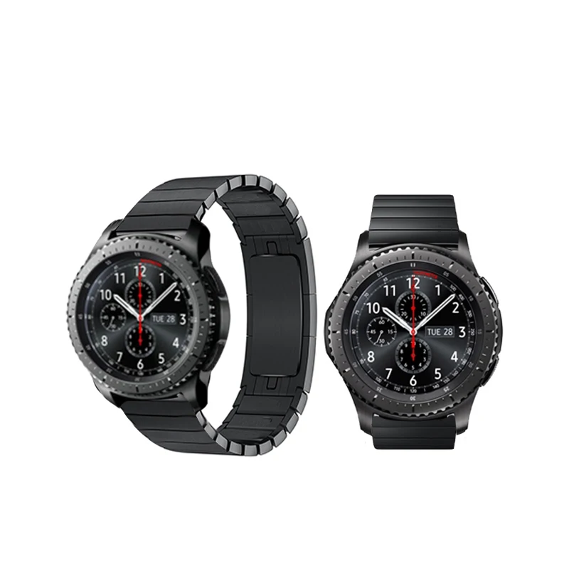 Металлический Стальной ремешок для часов samsung gear S3, 22 мм, ремешок для часов huawei Watch 2 Pro, ремешок для часов Xiaomi Huami Amazfit 2