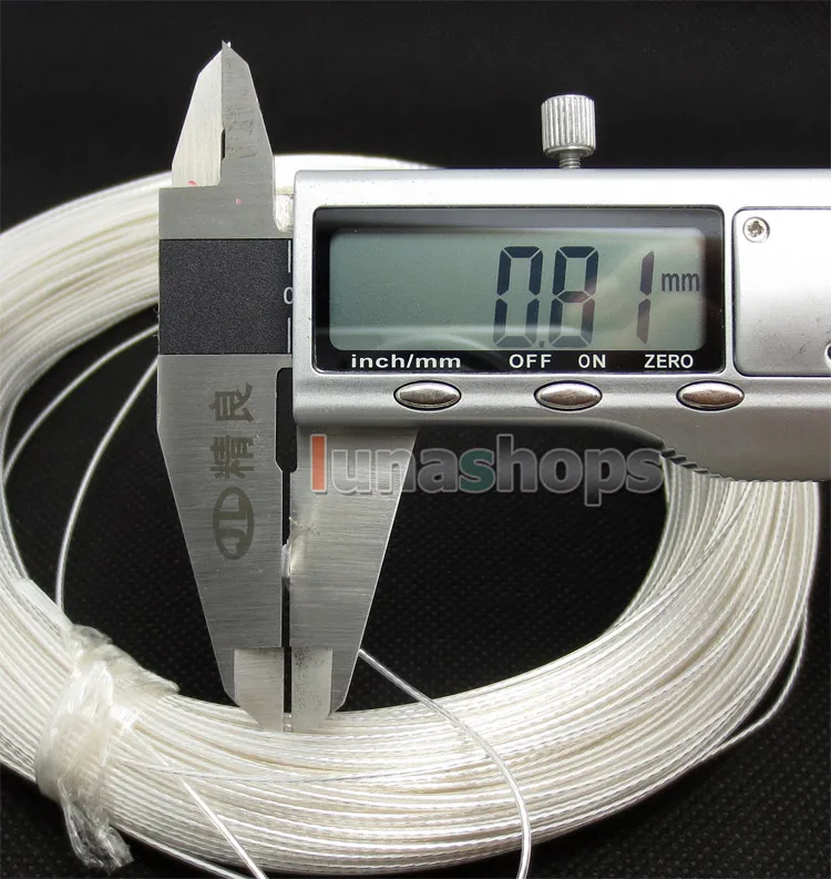 100m Acrolink Silver Plated 6N OCC Signal   Wire Cable 0.12mm2 Dia:0.8mm For DIY 