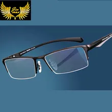 Модные Качественные мужские стильные прогрессивные очки для чтения из титанового сплава, Мультифокальные полуобода, новые очки для пресбиопии для мужчин