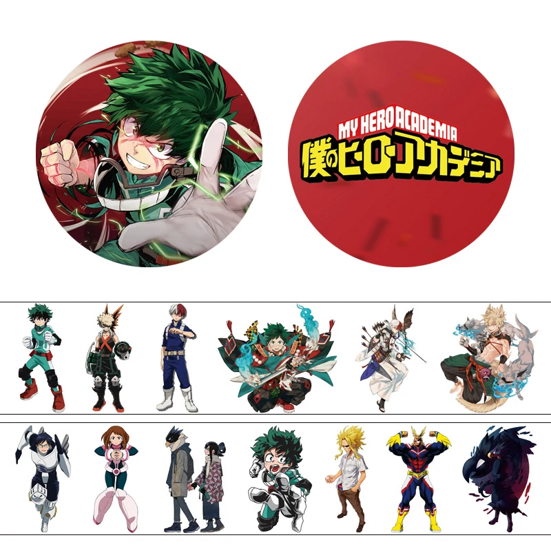 New 4cm 5m Anime My Hero Academia Washi Tape Adhesive Tape Diy Decorative Scrapbooking Label Sticker Office Adhesive Tape Aliexpress