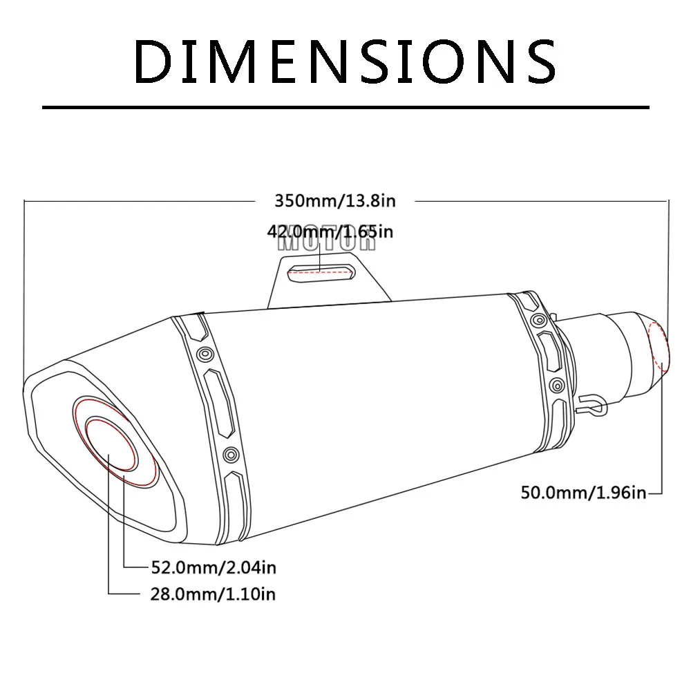 51 мм выхлопная труба для мотоцикла выхлопная Муфельная труба для Honda XL600 LMF/XRV750 L-Y Африка Твин/NX650 J-X Доминатор/XADV 750