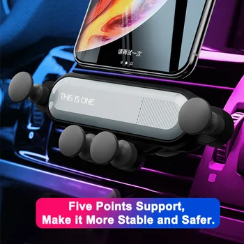 

Car vent mobile phone holder universal automatic grip creative gravity induction car GPS bracket car phone stabilizer snap-on