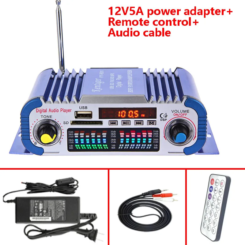 Kentiger HY 601 с адаптером питания 12 В 5 А + аудиокабелем ИК управлением цифровой Hi Fi
