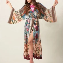 Kimono Robe Womens Beach Blouses Loose Kimono Open Front Floral Print Cardigan Beachwear Dress Kimono Robe Womens Beach Blouses Loose Kimono Open Front Floral Print Cardigan Beachwear Dress