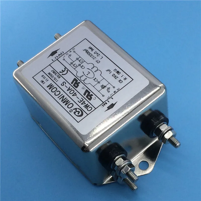 

1pcs power filter for OMNICOM CW4E-40A-S purification anti-interference