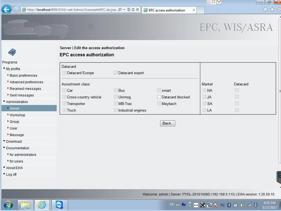 EPC WIS