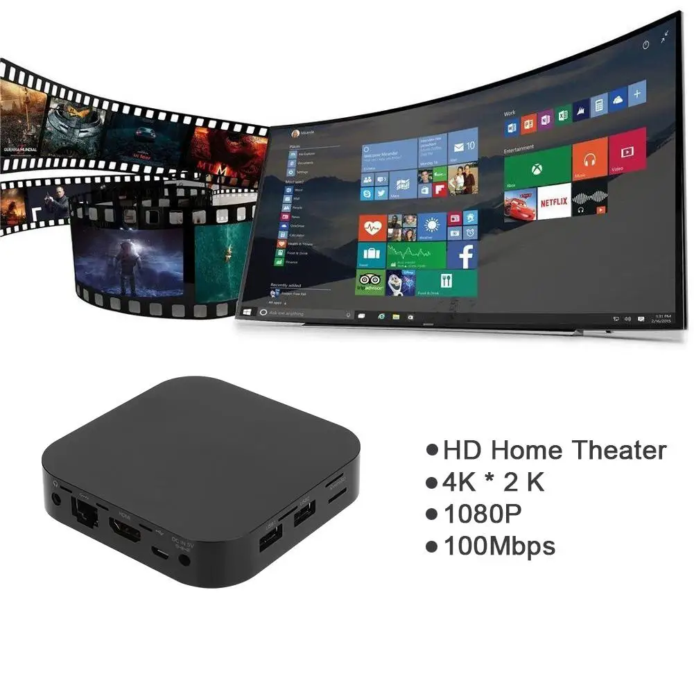 Мини-ПК для Win10 Intel X5Atom Z-8350 Четырехъядерный 4 Гб+ 32 Гб планшетный ноутбук 100-240 В без ключа