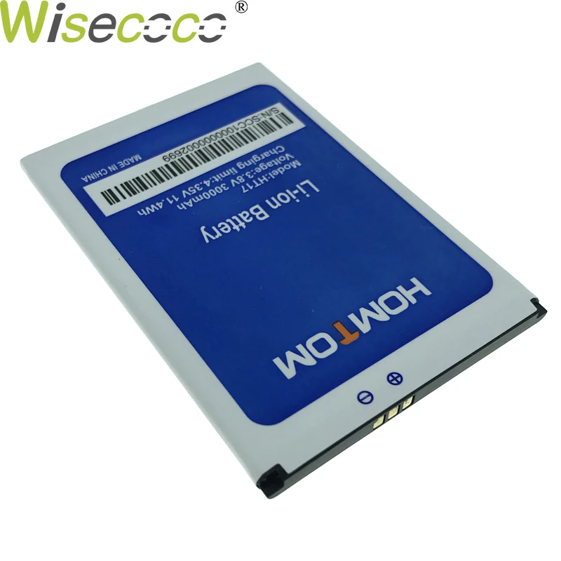 Wiscoco 10 шт. аккумулятор 3000 мАч для HOMTOM ht17 HT 17 Pro Смартфон высокого качества+ номер для отслеживания
