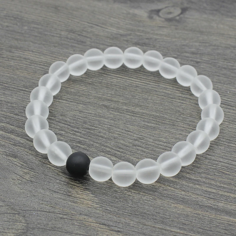 

Noter 2pcs Bracelets Set For Men Women Natural Stone YinYang Couple Braslet Valentines Day Gift Charm Distance Bracelet Pulsera