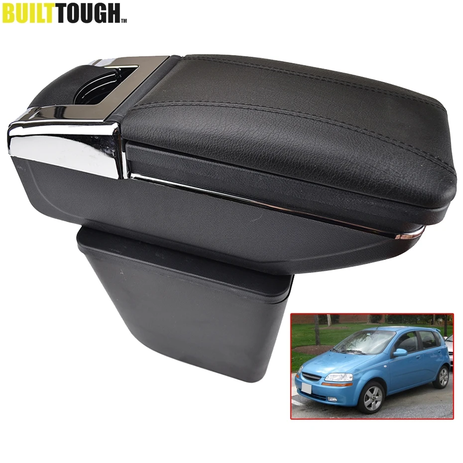 Для Chevrolet Aveo T200 / T250 2002 2011 вращающаяся верхняя кожаная центральная консоль