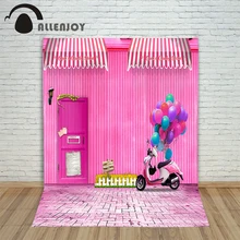 Pictures – background for photos Floor tiles balloon door powder children’s photographic camera backdrop vinyl