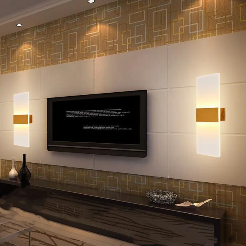 6w Led Wall Lamp Modern minimalist Sconce Stair Light Fixture Living Room Bedroom Bed Bedside Indoor Lighting Home Hallway Loft (14)